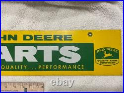 Vintage Old Original Genuine John Deere Dealer Parts Metal Sign from the 1950's Vintage Old Original Genuine John Deere Dealer Parts Metal Sign from the 1950's