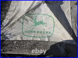 Vintage Original Antique Agricultural Tractor John Deere Umbrella In Nice