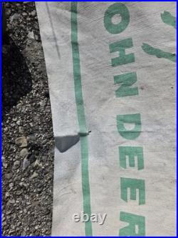 Vintage Original Antique Agricultural Tractor John Deere Umbrella In Nice