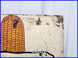 Vintage Original Bear Seed Corn Sign Farm Feed Tractor John Deere Case IH Vintage Original Bear Seed Corn Sign Farm Feed Tractor John Deere Case IH