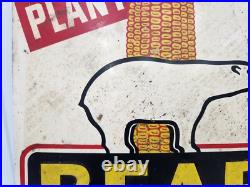 Vintage Original Bear Seed Corn Sign Farm Feed Tractor John Deere Case IH Vintage Original Bear Seed Corn Sign Farm Feed Tractor John Deere Case IH