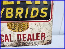 Vintage Original Bear Seed Corn Sign Farm Feed Tractor John Deere Case IH Vintage Original Bear Seed Corn Sign Farm Feed Tractor John Deere Case IH