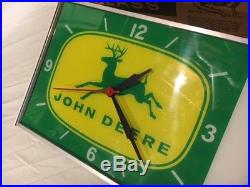 Vintage Original JOHN DEERE Sign Clock
