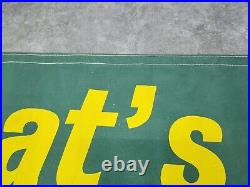 Vintage Original John Deere See What's New In The Long Green Line Banner Sign JD