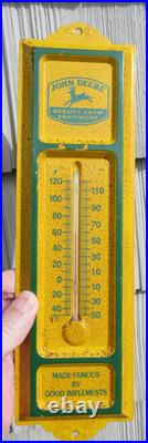 Vintage Original John Deere Thermometer Works Great