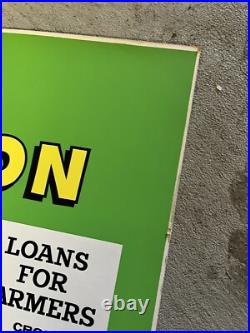 Vintage Production Credit Association PCA Display Sign NOS Loans For Farmers
