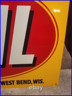 Vintage Rare Gehl Farm Equipment Sign Advertising John Deere Dealership