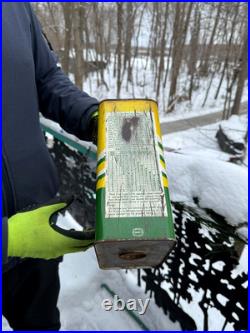 Vintage Rare John Deere Anti freeze Can 4 leg deer graphic 1 gal farm oil sign