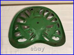 Vintage Retro Cast Iron John Deere Tractor Seat 1847 Corn on the Cob Farm Sign