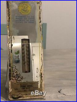Vintage Scarce John Deere Vocational FFA Dealer Advertising Mirror Thermometer