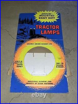 Vintage Shock Mounted Heavy Duty Tractor Lamps Counter Display Sign Showroom