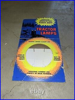 Vintage Shock Mounted Heavy Duty Tractor Lamps Counter Display Sign Showroom