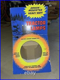 Vintage Shock Mounted Heavy Duty Tractor Lamps Counter Display Sign Showroom