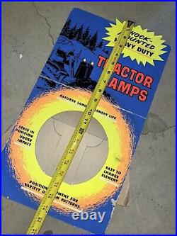 Vintage Shock Mounted Heavy Duty Tractor Lamps Counter Display Sign Showroom