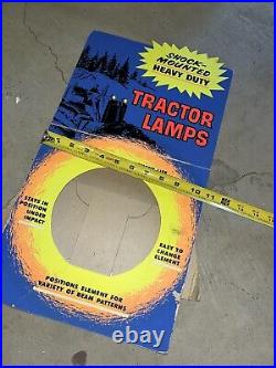 Vintage Shock Mounted Heavy Duty Tractor Lamps Counter Display Sign Showroom