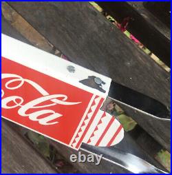 Vintage Style Coke Coca-cola 30 Door Push Porcelain Sign