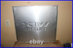 Vintage Wix Farm Filters Gas Oil Tractor John Deere IH 27 Embossed Metal Sign