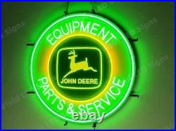 Vivid LED John Deere Equipment Parts Service 24 Neon Sign Light With Dimmer