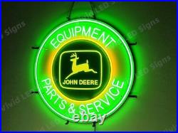 Vivid LED John Deere Equipment Parts Service 24 Neon Sign Light With Dimmer