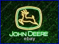 Vivid LED John Deere Farm Tractor Machine 24x20 Neon Sign Lamp With Dimmer