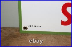 Vtg 1956 Texaco Farm Lubricants John Deere Tractor 12x16 Porcelain Metal Sign