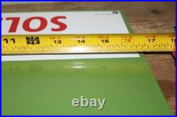 Vtg 1956 Texaco Farm Lubricants John Deere Tractor 12x16 Porcelain Metal Sign