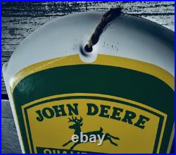 Vtg John Deere Metal Thermometer Taylor Quality Farm Equipment Large 27 X 8 in