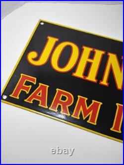 Vtg John Deere Porcelain Sign Old Farm Tractor Implements Dealer Sales Shop 22