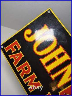 Vtg John Deere Porcelain Sign Old Farm Tractor Implements Dealer Sales Shop 22