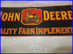 Vtg John Deere Sign Farm Tractor Machine Equipment Agriculture New Old Stock Met