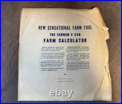 Vtg John Deere Vernon Farm Tin Advertising Calculator Sandstrom Bertrand NE