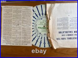 Vtg John Deere Vernon Farm Tin Advertising Calculator Sandstrom Bertrand NE