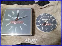 Vtg Kohler Engines Dealer Factory Clock Thermometer Sign Cub Cadet John Deere Vtg Kohler Engines Dealer Factory Clock Thermometer Sign Cub Cadet John Deere
