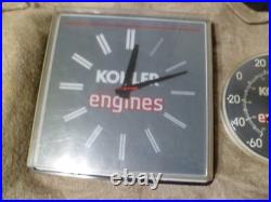 Vtg Kohler Engines Dealer Factory Clock Thermometer Sign Cub Cadet John Deere Vtg Kohler Engines Dealer Factory Clock Thermometer Sign Cub Cadet John Deere