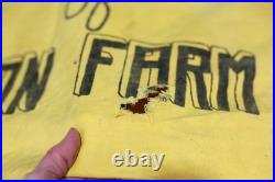 Vtg McQuiston Farm Equipment Canvas Tractor Umbrella Advertising John Deere etc