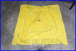 Vtg McQuiston Farm Equipment Canvas Tractor Umbrella Advertising John Deere etc