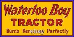 Waterloo Boy Kerosene Tractor NEW Sign 24x48 USA STEEL XL Size 10 lbs