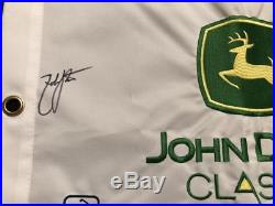 Zach Johnson Signed John Deere Classic Flag 2018 Pga Championship Masters Coa K1
